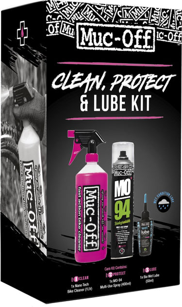 Muc-off clean, protect lube kit (wet lube version)