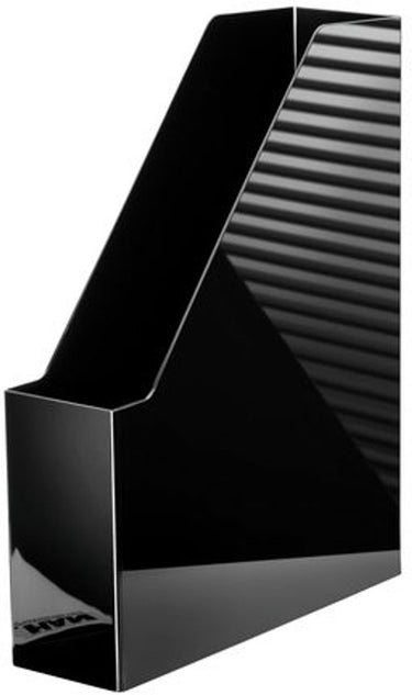 Han tijdschriftencassette - i-line - afmetingen 315 x 248 x 76mm - hoogglans zwart - formaat a4 c4 - ha-16501-13