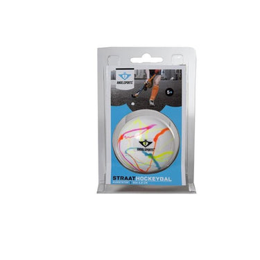 Engelhart hockeybal wit gevlamd hockey bal kleur wit vlammend 68 mm