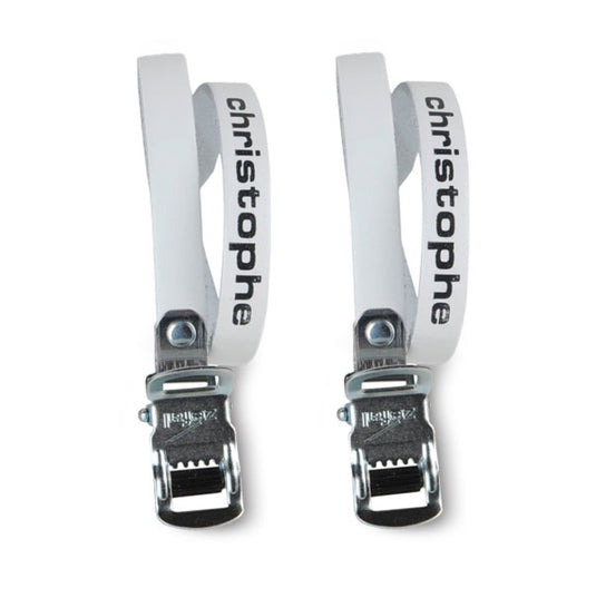 Zéfal christophe 516 vintage pedal strap | white