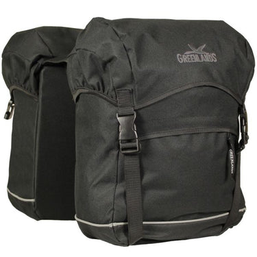 Greenlands dubbele fietstas travel bag 40 liter 30 x 37 x 17 (2x) - zwart