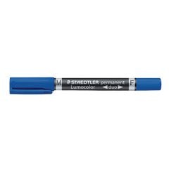 Permanentmarker staedtler lumocolor permanent duo 348 blauw
