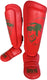 Super pro combat gear scheenbeschermer nations maroc kids pu rood - groen xxs