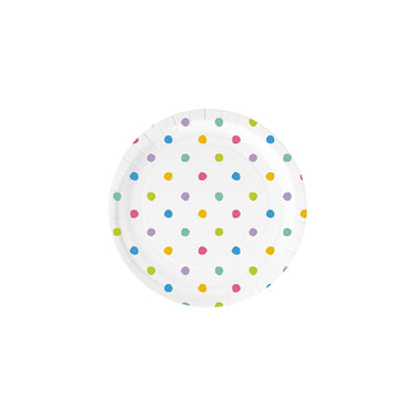 Paperdreams plates - party dots - papier 23cm set a 6 stuks