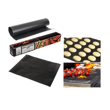 Ootb barbecue grill en bakmat set van 3 stuks 40x33cm