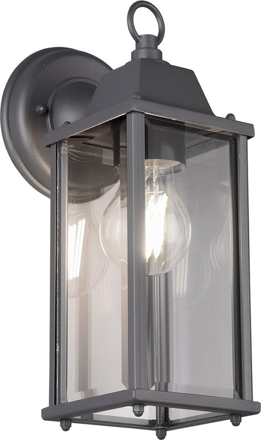 Trio olona - wandlamp - antraciet - excl. 1x e27 4 w - wandmontage - buitenverlichting - ip23