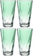 Leonardo twist drinkglas 300ml groen - set 4