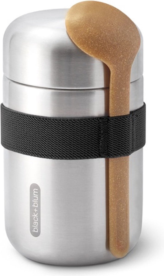 Black blum black+blum food flask - thermo voedselcontainer - 0.4ltr - zwart