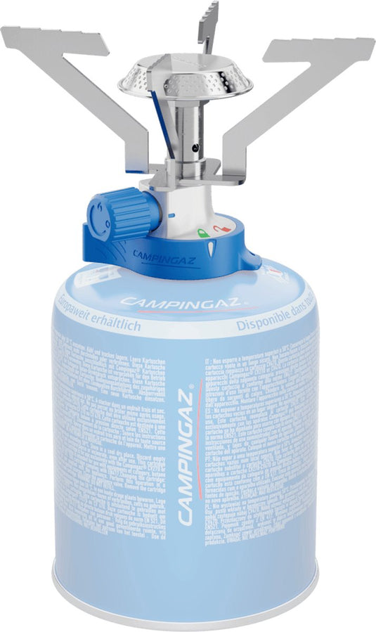 Campingaz bleuet cv connect kooktoestel – stabiel en ultra lichtgewicht – 1300 watt brander – blauw zilver