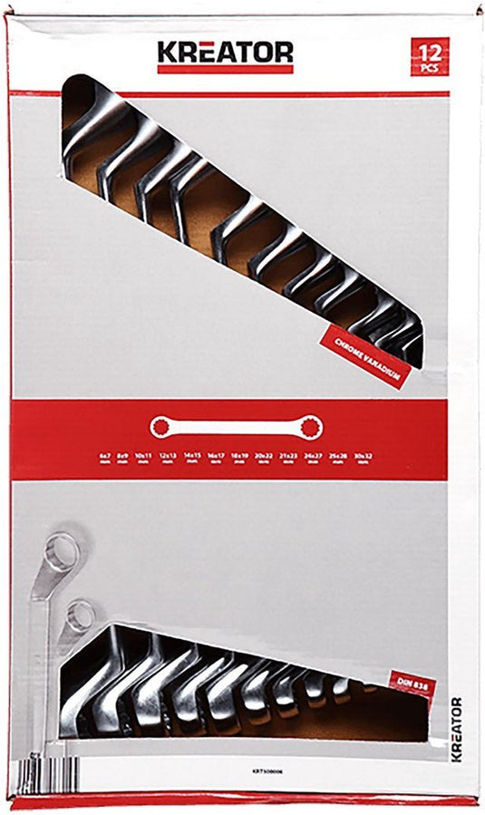 Kreator krt500006 ringsleutelset - 6-32mm - 12 stuks