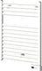 Plieger vulcano-el fischio designradiator – handdoekradiator – 68.8 cm x 55 cm - 300 watt – wit