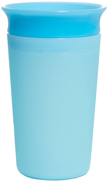 Munchkin miracle anti-lek 360° drinkbeker - sippy cup - veranderd van kleur - warmtegevoelig - oefenbeker voor baby en kind - 266ml - blauw