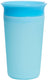 Munchkin miracle anti-lek 360° drinkbeker - sippy cup - veranderd van kleur - warmtegevoelig - oefenbeker voor baby en kind - 266ml - blauw