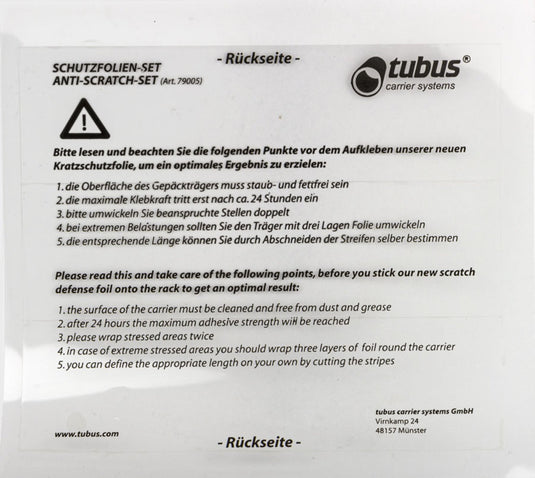 Tubus anp dragd bescherm sticker