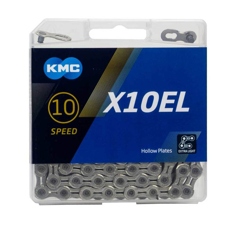Load image into Gallery viewer, KMC Fietsketting X10EL - Zilver - 10 speed - 114 schakels
