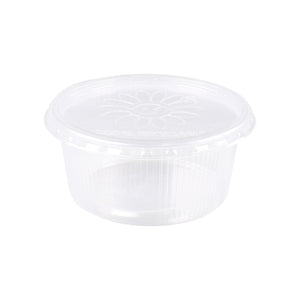 Plastic bak + deksel helder (250x 250cc)