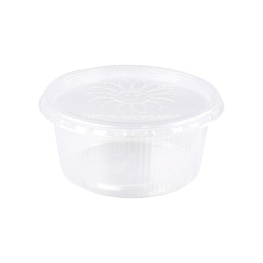 Plastic bak + deksel helder (250x 250cc)