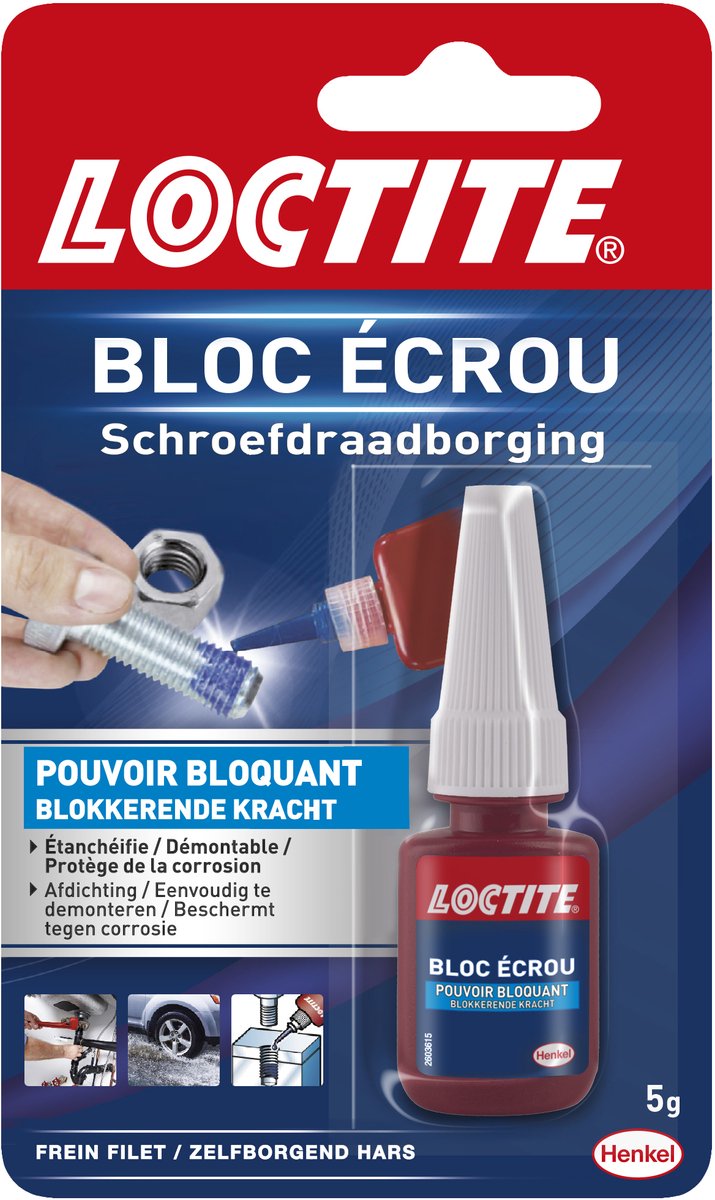 Load image into Gallery viewer, Loctite schroefdraadborging 5g | beste borging van schroeflijm | extreem sterke schroef lijm.
