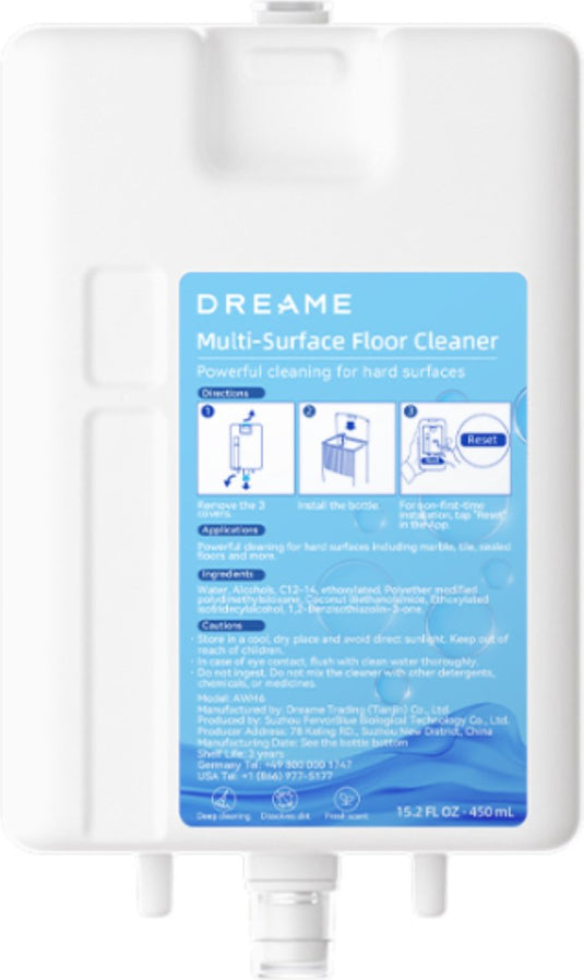 Dreame multi-surface floor cleaner - krachtig schoonmaakmiddel - geschikt voor l20 ultra - 450ml