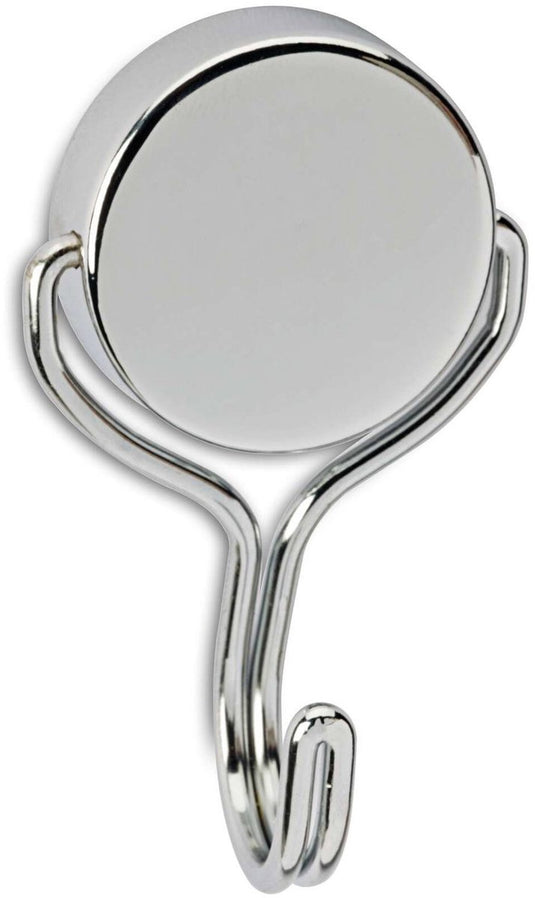 Maul magneet rond 1 stuk 30 kg staal metaal neodymium met haken 7.7 x 4.6 x 2.8 cm zilver