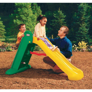 Little tikes glijbaan large slide - peuter -voor buiten - groen geel