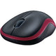 Muis logitech m185 draadloos zwart, rood