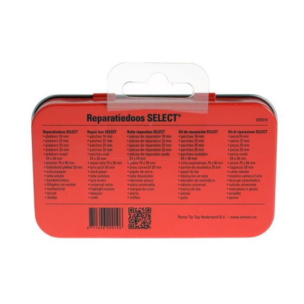 Load image into Gallery viewer, reparatiedoos Select 12,5 cm aluminium rood wit 23-delig
