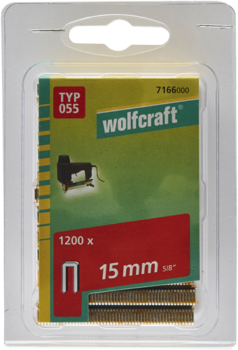Load image into Gallery viewer, Wolfcraft smalle rugnieten | type 055 | 15mm | 1200 stuks - 7166000
