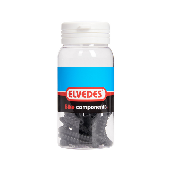 Elvedes rubber bellows black 0.8-1.2mm. 25 pieces in jar