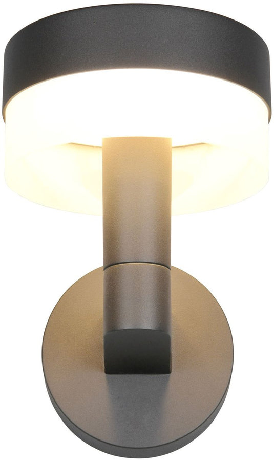 Trio mackenzie - wandlamp - antraciet - incl. 1x smd 8 w - wandmontage - niet geschikt voor externe dimmer - niet dimbaar - buitenverlichting - ip54