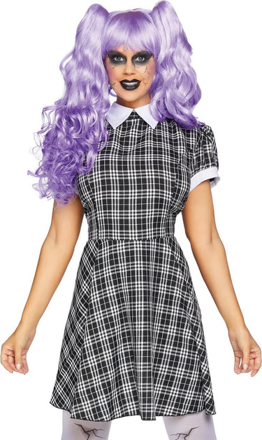 Leg avenue plaid babydoll dress