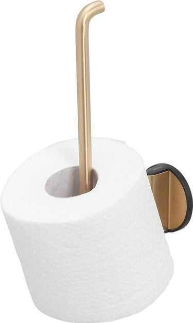 Tiger tune - reserverolhouder - zonder boren - zelfklevend 3m tape - goud geborsteld zwart