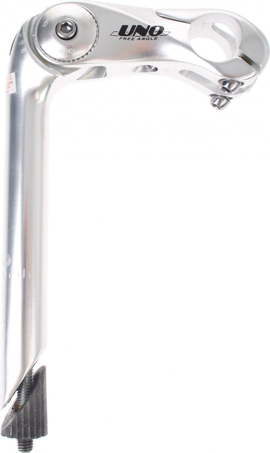 Stuurpen verstelbaar 110mm x 22.2mm- Zilver