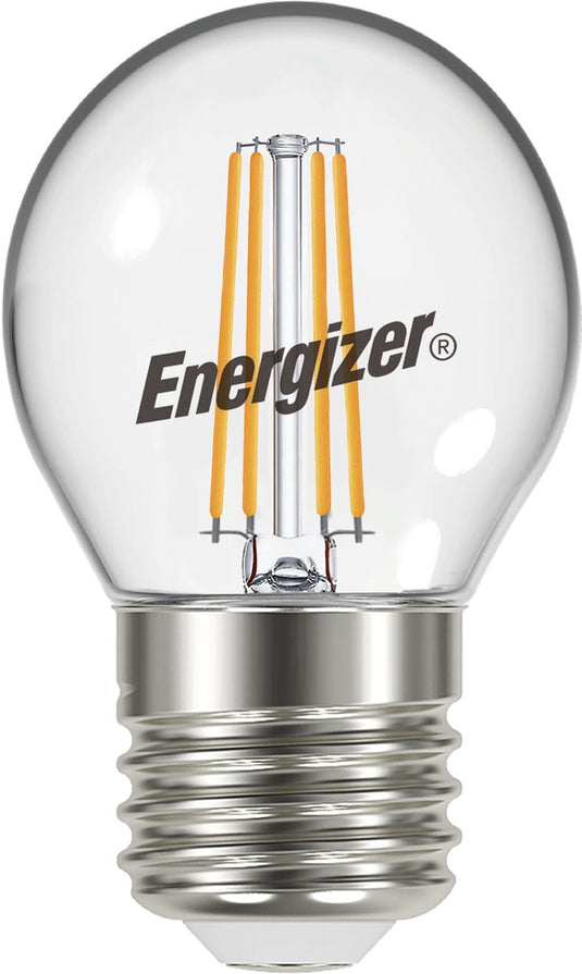 Energizer energiezuinige led filament kogellamp - e27 - 5 watt - warmwit licht - dimbaar - 5 stuks