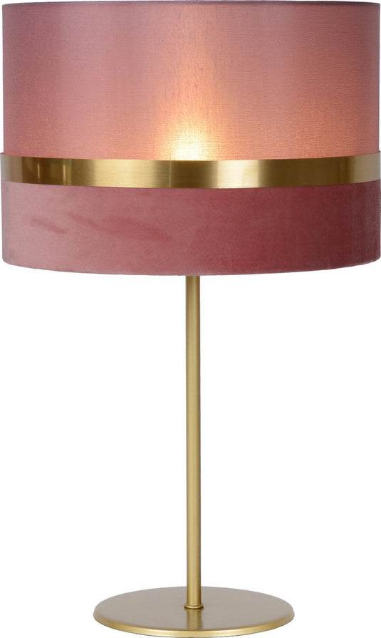 Lucide extravaganza tusse - tafellamp - ø 30 cm - 1xe14 - roze