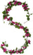 Mica decorations - bougainvillea kunstslinger - l180 cm - donkerroze