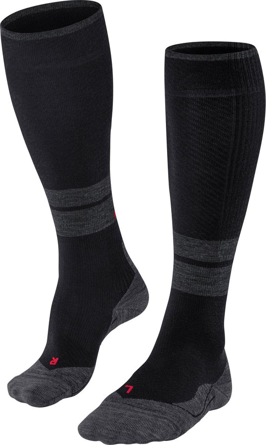 Falke tk energy met compressie wol functioneel materiaal wandelsokken dames zwart - maat 39-42 w1