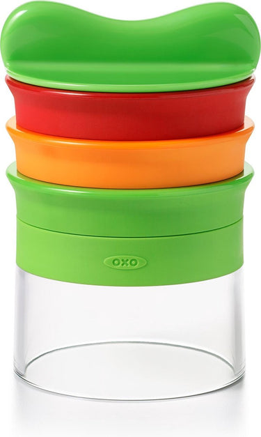 Oxo - spiraalsnijder - 3-in-1 - met restenhouder