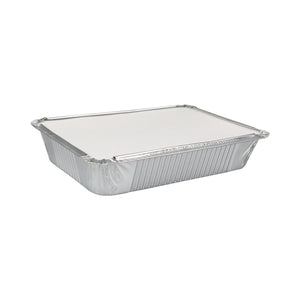 Aluminium bak + deksel 21 x 15 x 4 cm (25 stuks)