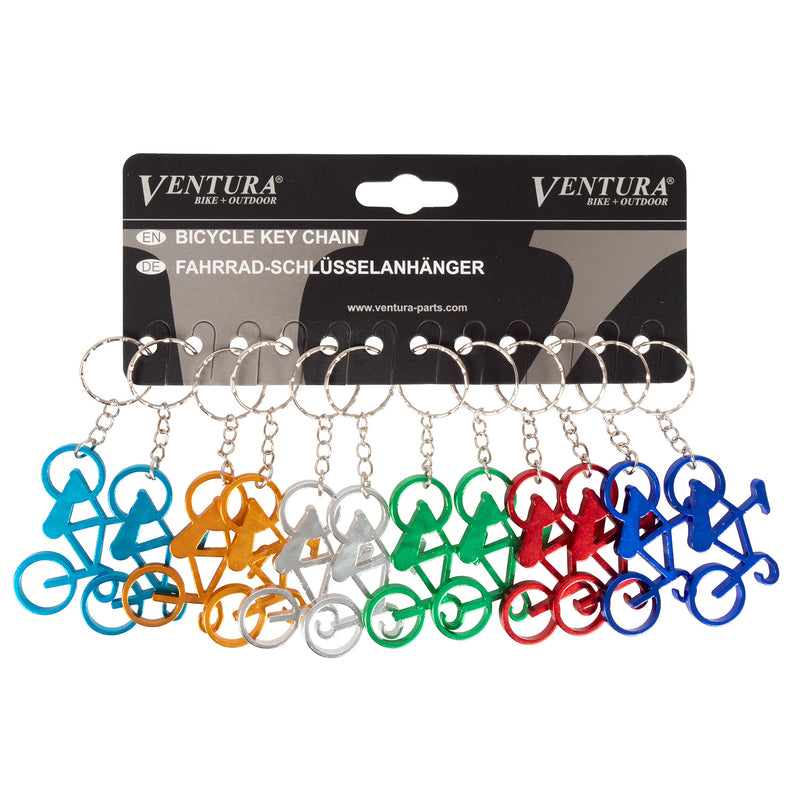 Load image into Gallery viewer, Mighty sleutelhanger aluminium fiets (12 stuks)
