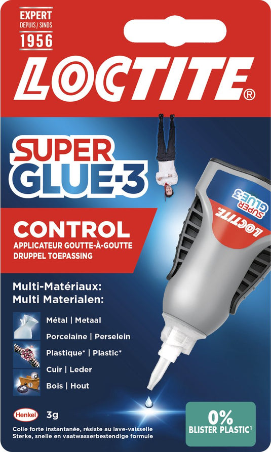 Loctite power control 3 g | unieke doseerfles voor precieze toepassing | sterke secondelijm voor alles | multifunctioneel voor diverse materialen | gemakkelijk te gebruiken voor snelle reparaties en multitoepassingen