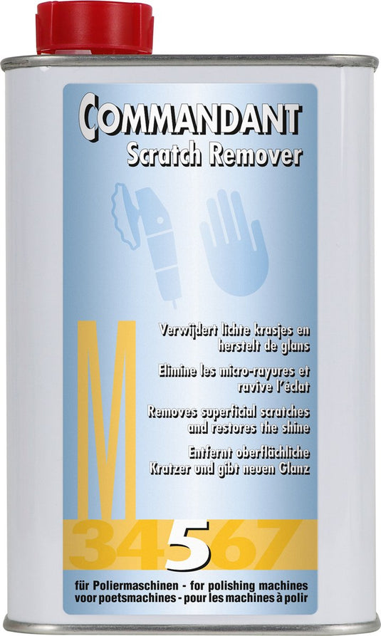 Commandant m5 scratch remover – polijstpasta - milde werking - verwijdert lichte oppervlakkige krassen - voor alle soorten glanzende lak – voor gladde polyester oppervlakken – 500gr