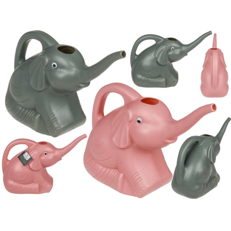 Load image into Gallery viewer, Out of the blue gieter olifant 2l 29x11x20cm roze groen
