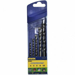 Irwin betonnen boor metselwerk set 5cz, *4, 5, 6, 8, 10 mm