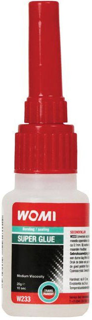 Womi secondelijm transparant - 20ml