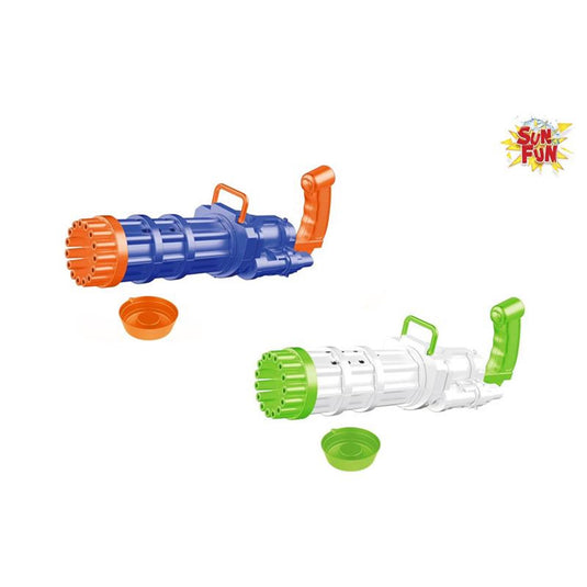 Sun fun xxl bubble gun - bellenblaas pistool - inclusief sop - groen - bellenblaasmachine - bellenblaas machine