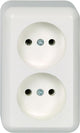 Schneider electric stopcontact - opbouw - 2v - polarwit - contura - - 395904