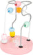 Small foot pastel konijn kralenspiraal - houten speelgoed vanaf 1 jaar