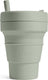 Stojo - biggie cup - koffie theebeker - 470 ml - herbruikbaar - opvouwbaar - sage