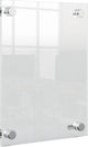 Nobo premium plus wandgemonteerde a5 poster frame voor documenten, posters - met hoekmontage - transparant acryl